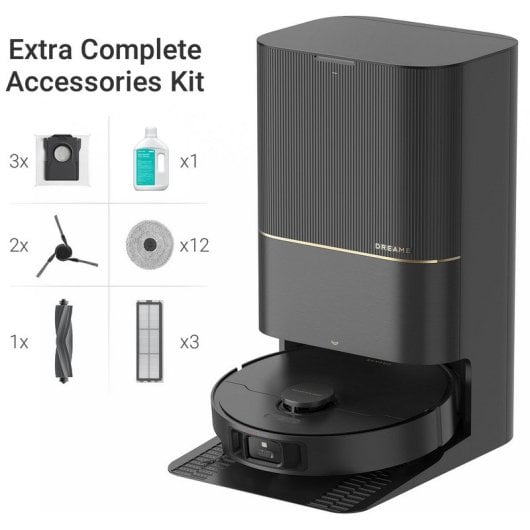 Dreame X40 Ultra Complete Robot Aspirador com Estação Base Auto-suficiente Preto
