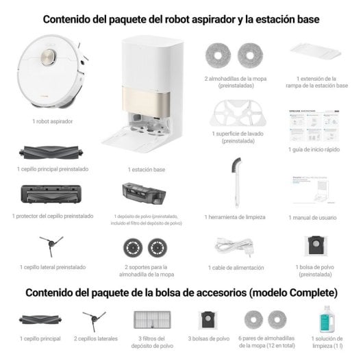 Dreame X40 Ultra Complete Robot Aspirador com Estação Base Auto-suficiente Preto