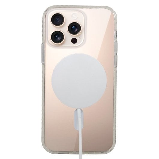 Cool Funda Magnética Transparente para iPhone 16 Pro Max