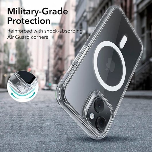 Cool Funda Magnética Transparente para iPhone 16 Pro Max