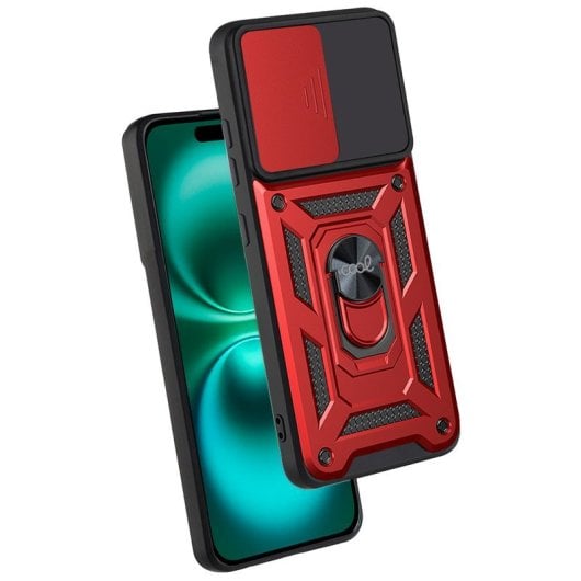 Cool Funda Hard Ring Rojo para iPhone 16 Plus