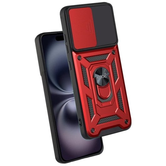 Cool Funda Hard Ring Roja para iPhone 16