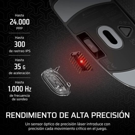 Corsair M55 Wireless Ratón Inalámbrico Gaming 24000 DPI