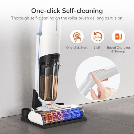 iLife W90 Aspirador Escoba en Seco Y Húmedo Inalámbrica 3 en 1 150W Blanco