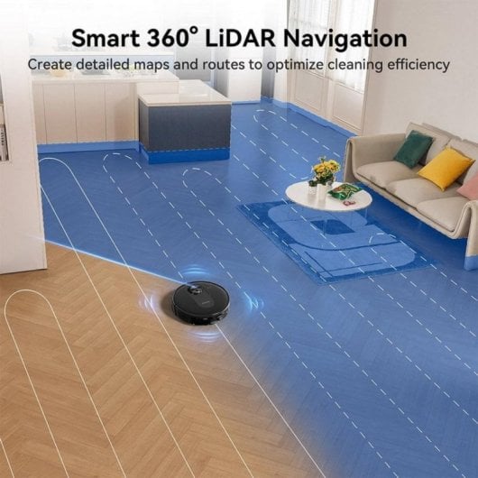 Robot Aspirapolvere e Lavapavimenti Proscenic Q8 Max Autosvuotamento Navigazione LiDAR 4.200 Pa Controlli vocali