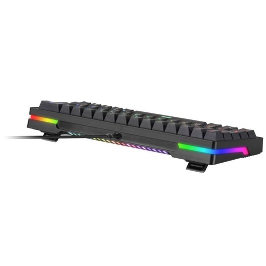Mars Gaming MKMINIPRO Teclado Mecánico RGB 60% Switch Azul Negro Francés