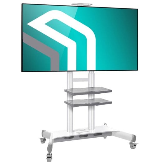 Onkron TS1881-W Support TV réglable en hauteur 50"/86" Vesa 800x500 Max 105Kg Blanc