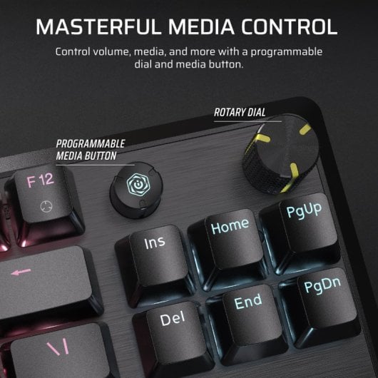 Corsair K70 CORE TKL Teclado Mecánico Gaming RGB Switch MLX Red v2 Negro