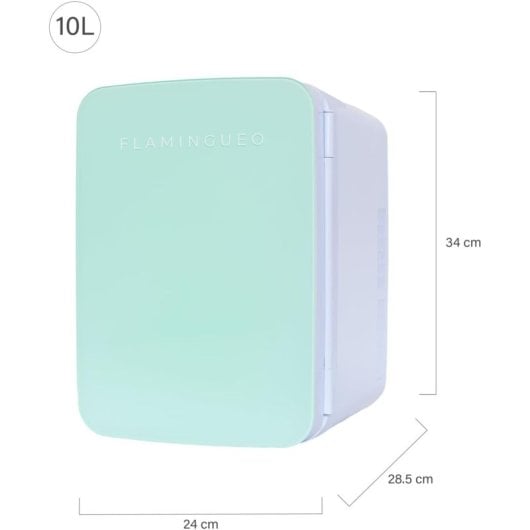 Mini frigorifero portatile Flamingueo con funzione caldo e freddo 10L 12V Verde