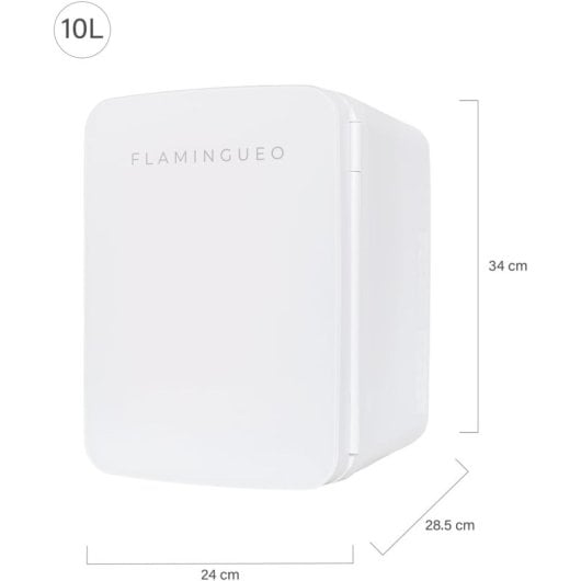 Mini frigorifero portatile Flamingueo con funzione caldo e freddo 10L 12V Bianco