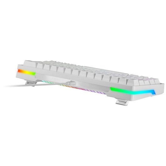 Mars Gaming MKMINIPRO Teclado Mecánico RGB 60% Switch Azul Blanco Francés