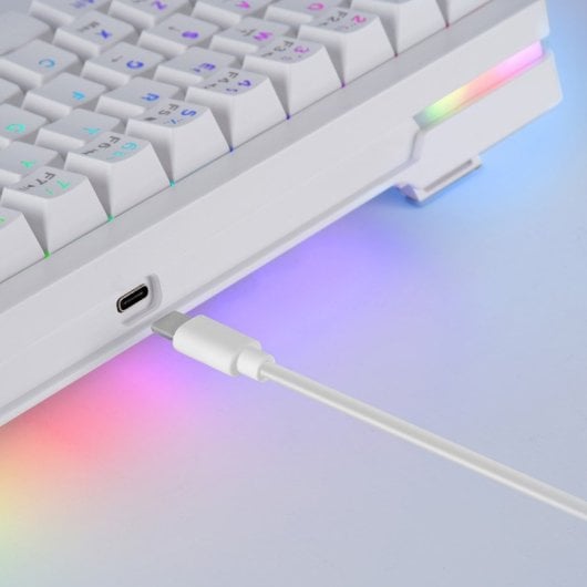 Mars Gaming MKMINIPRO Teclado Mecánico RGB 60% Switch Azul Blanco Francés