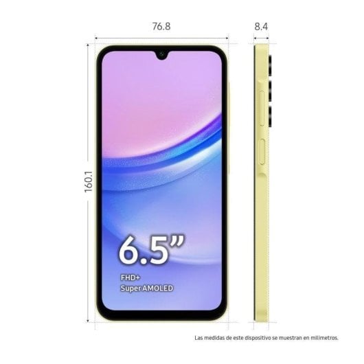 Samsung Galaxy A15 4/128GB Amarillo Libre Versión Importada EU