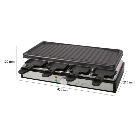 Clatronic RG 3757 Raclette Grill Para 8 Personas 1.400W