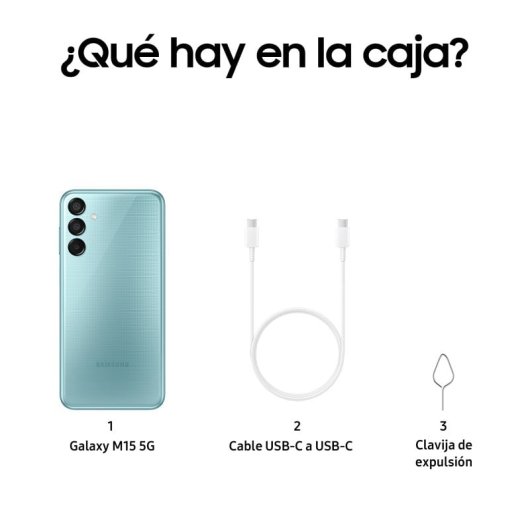 Samsung Galaxy M15 5G 4/128GB Azul Claro Libre Versión Importada EU