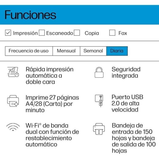 Imprimante Laser Monochrome Wi-Fi HP LaserJet M207dw avec Recto Verso Automatique
