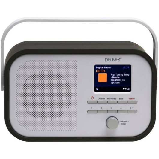 Denver DAB-40BLACK Radio Portátil Digital Negra