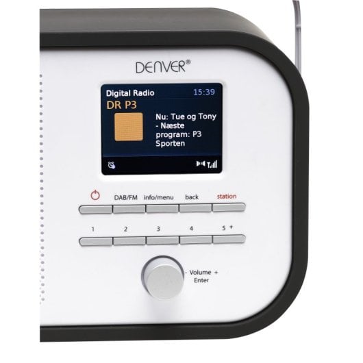 Denver DAB-40BLACK Radio Portátil Digital Negra
