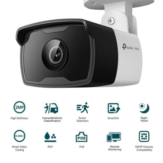Caméra de surveillance TP-Link VIGI C320I FullHD Vision Nocturne Extérieure Détection IA
