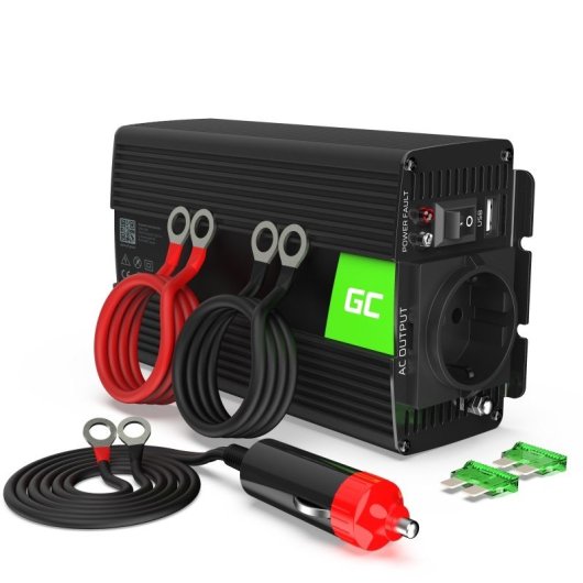 Green Cell INV16 Adaptador/Inversor de Corrente 500W Preto