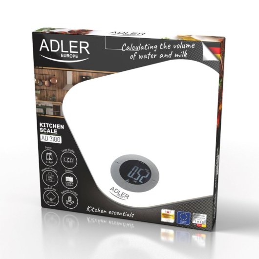 Báscula De Cocina Adler Ad 3180