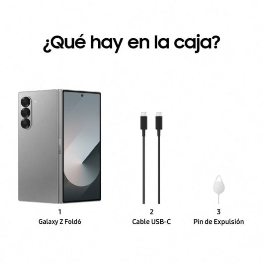 Smartphone pliable Samsung Galaxy Z Fold6 512 Go avec IA gris version importée gratuite dans l'UE