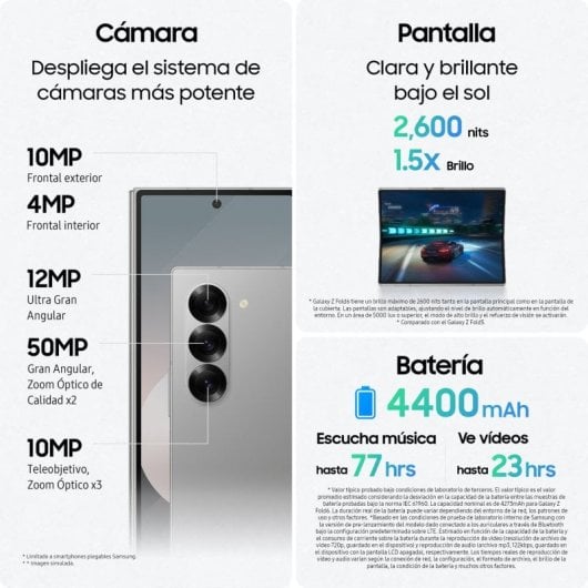 Samsung Galaxy Z Fold6 SM-F956B 19,3 cm (7.6") Doppia SIM Android 14 5G USB tipo-C 4400 mAh Blu marino (SM-F956BDBBEUE)