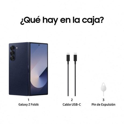 Samsung Galaxy Z Fold6 SM-F956B 19,3 cm (7.6") Doppia SIM Android 14 5G USB tipo-C 4400 mAh Blu marino (SM-F956BDBBEUE)