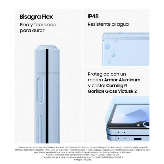 Samsung Galaxy Z Flip6 512GB Smartphone Plegable con IA Gris Libre Versión Importada EU