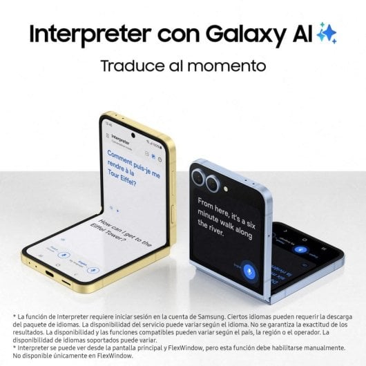 Samsung Galaxy Z Flip6 256GB Smartphone Plegable con IA Amarillo Libre Versión Importada EU