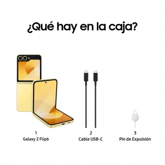 Samsung Galaxy Z Flip6 256GB Smartphone Plegable con IA Amarillo Libre Versión Importada EU