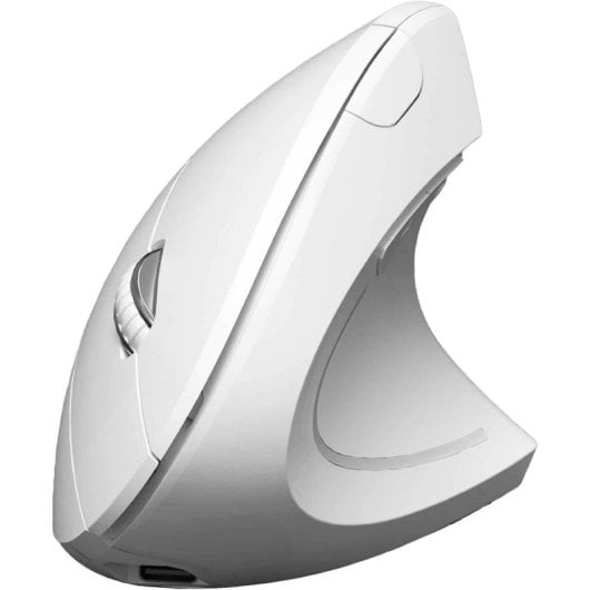 Subblim Glide Vertical Ergo Dual Mouse verticale wireless ergonomico per utenti destrimani 1600 DPI bianco
