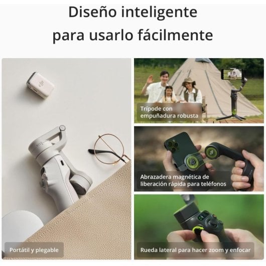 DJI Osmo Mobile 6 Estabilizador Inteligente para Smartphones Platino