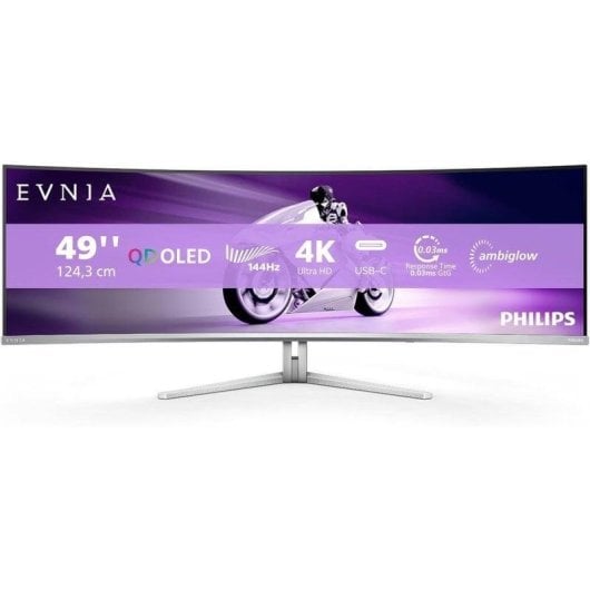 Monitor Philips Evnia 8000 49M2C8900L 49" Dual QHD 144Hz QD-OLED Curved FreeSync Premium Pro