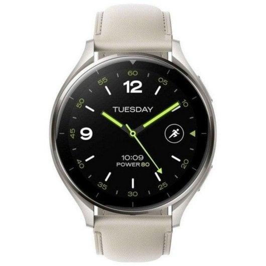 Xiaomi Watch 2 Bluetooth GPS NFC 46mm AMOLED Gris Titane Blanc M Résistance 5ATM SpO2 Pulsomètre