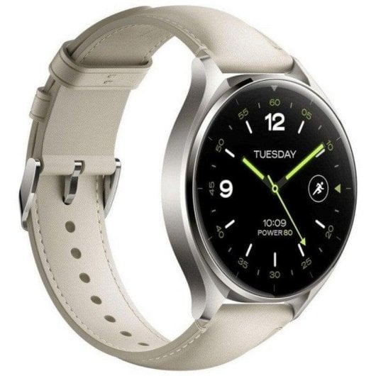 Xiaomi Watch 2 Bluetooth GPS NFC 46mm AMOLED Gris Titane Blanc M Résistance 5ATM SpO2 Pulsomètre
