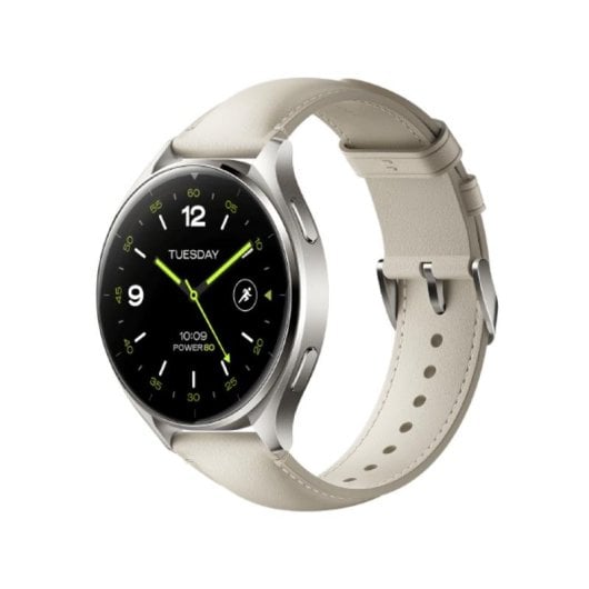 Xiaomi Watch 2 Bluetooth GPS NFC 46mm AMOLED Gris Titane Blanc M Résistance 5ATM SpO2 Pulsomètre