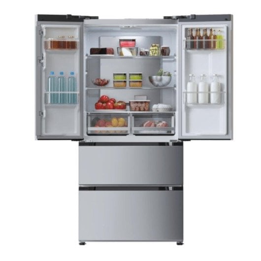 Frigorífico Cuatro Puertas Cecotec Bolero CoolMarket FD 436 Total No Frost 183cm 436L E Inox