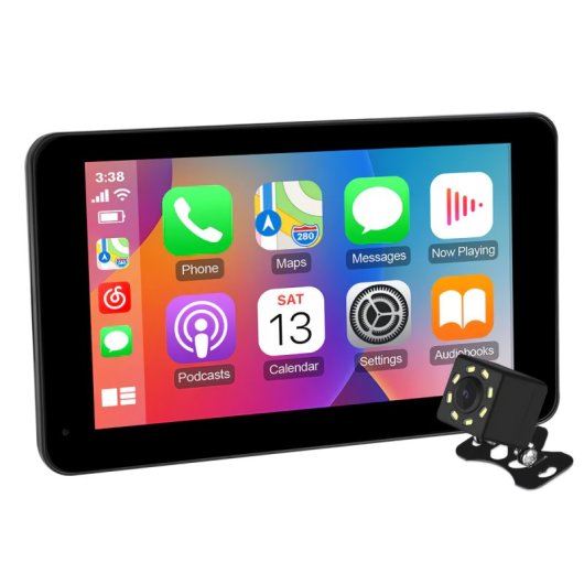 Klack Universal Ecrã de Automóvel Universal de 7" Sem Fios Bluetooth com Reprodutor Multimédia