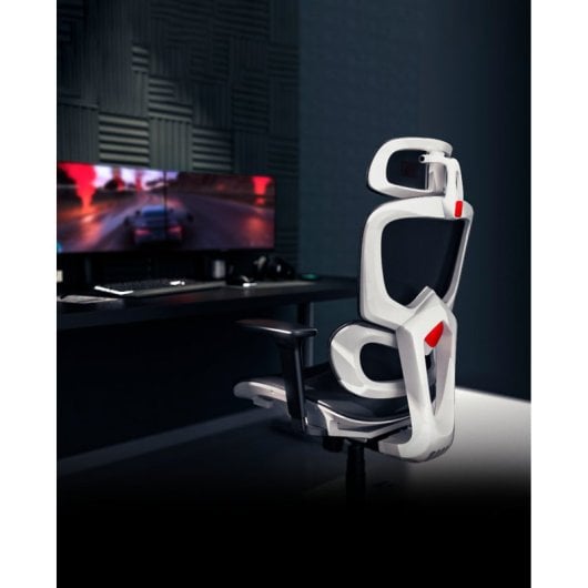 Drift DRAIR200 Mesh Cadeira Gaming Ergonómica Transpirável e Regulável Preta/Branca