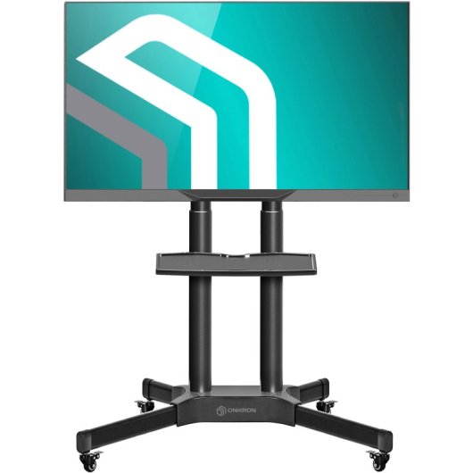 Meuble TV Onkron avec roulettes et hauteur réglable 32"/65" Max 50Kg VESA 600x400 Noir