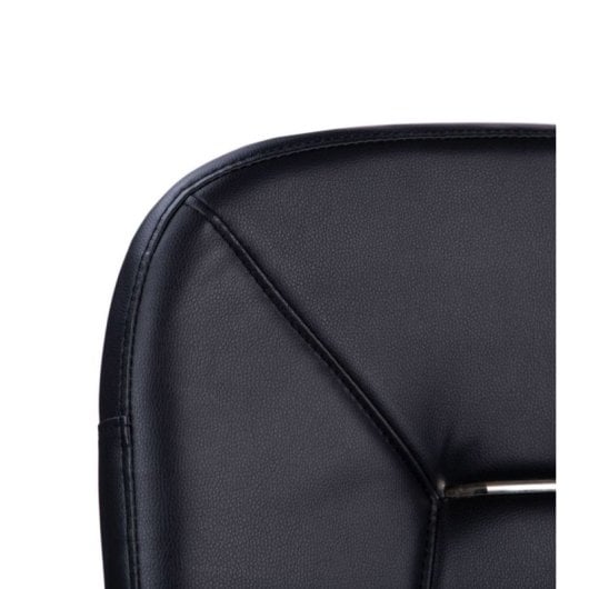 Home Heavenly Genet Silla de Escritorio con Altura Regulable Polipiel Negro