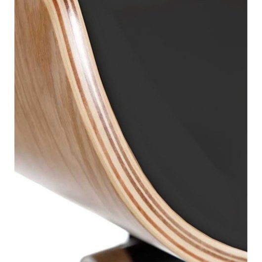 Home Heavenly Imperio Silla de Escritorio Giratoria Y Regulable en Altura Polipiel Negro