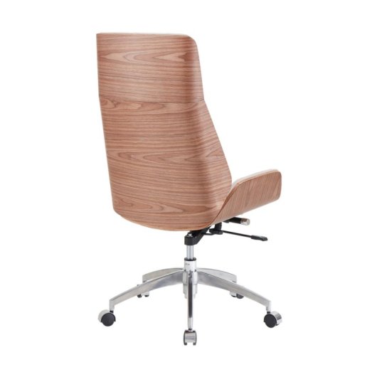 Home Heavenly Imperio Silla de Escritorio Giratoria Y Regulable en Altura Polipiel Blanco