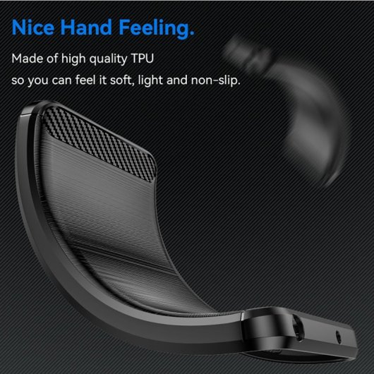 Max Power Digital Funda Fibra De Carbono Para Oppo Reno 12f Antigolpes Silicona Negra