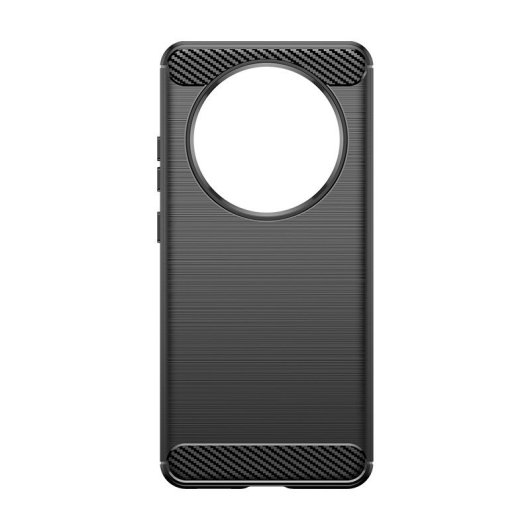 Max Power Digital Funda Fibra De Carbono Para Oppo Reno 12f Antigolpes Silicona Negra
