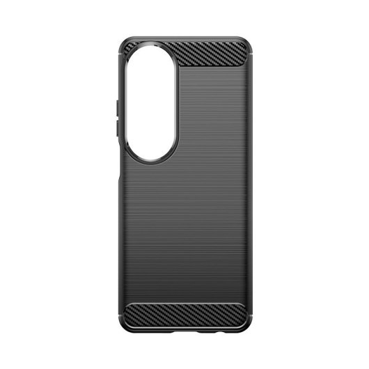 Max Power Digital Funda Fibra De Carbono Para Oppo A60 Antigolpes Silicona Negra