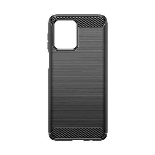 Max Power Digital Funda Fibra Carbono Para Motorola Moto G54 / G64 Carcasa Antigolpes Silicona Negra