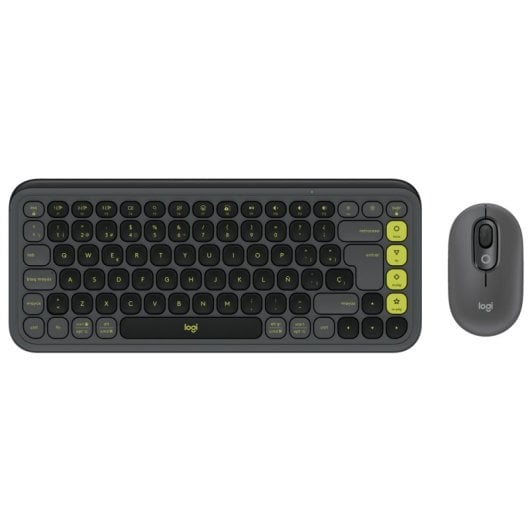 Logitech POP Icon Combo Pack Teclado + Rato Sem Fios Bluetooth Grafite e Verde