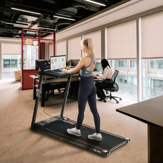 Fitfiu MC-140 Cinta de Correr Plegable con Soporte Pc/Tablet Velocidad Ajustable 12Km/h 42x100cm